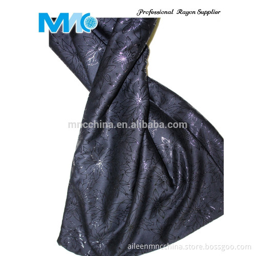 Best selling printed rayon satin spandex fabric